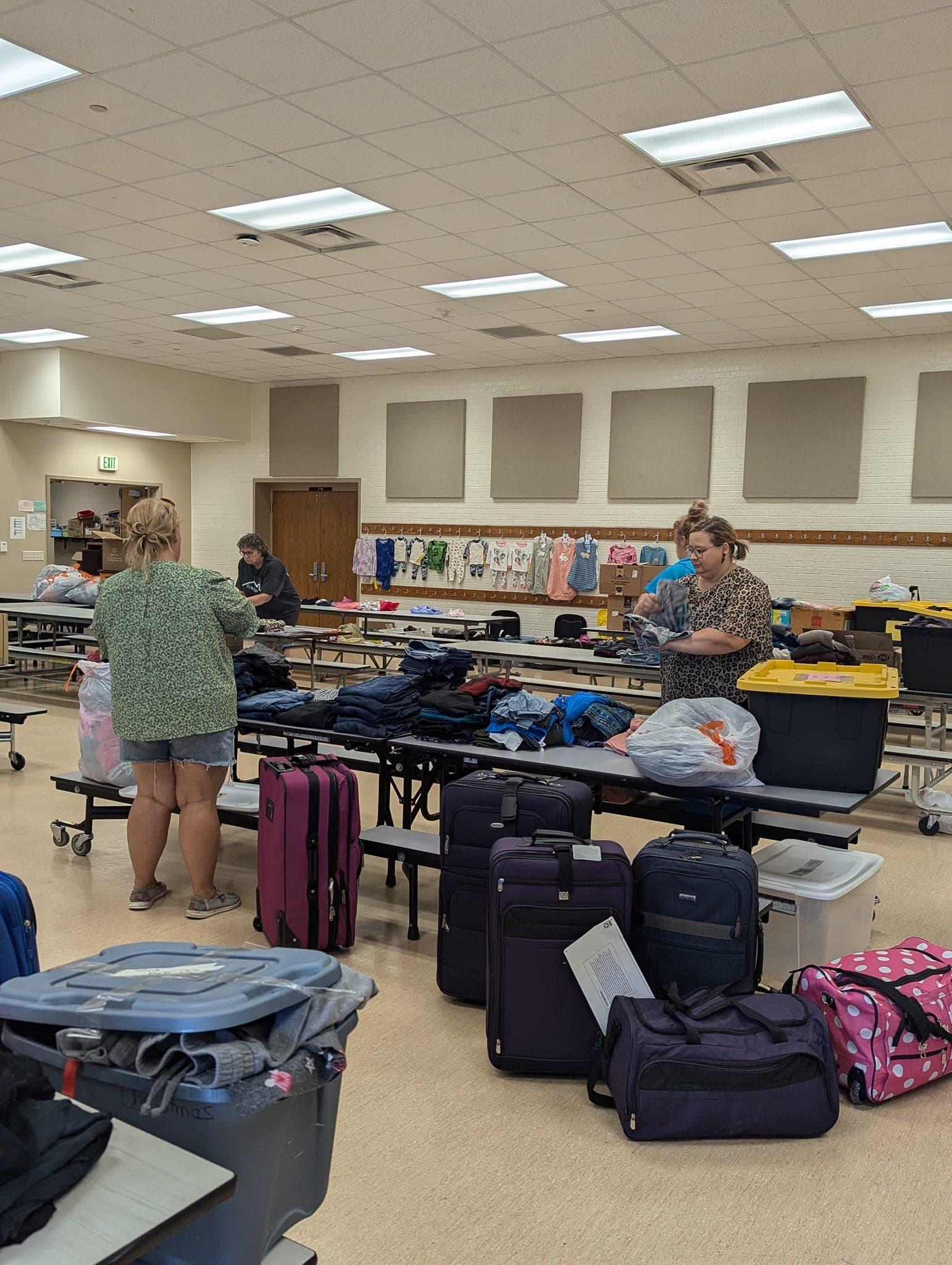 Foster Hope Volunteers Sorting Donations